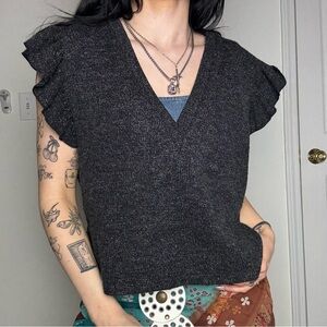 Jane Wood Sleeveless V-Neck Sweater S